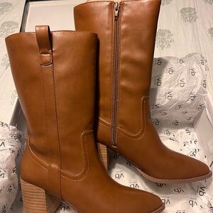 Dolce Vita Tan Wide Calf Tezza Boot
